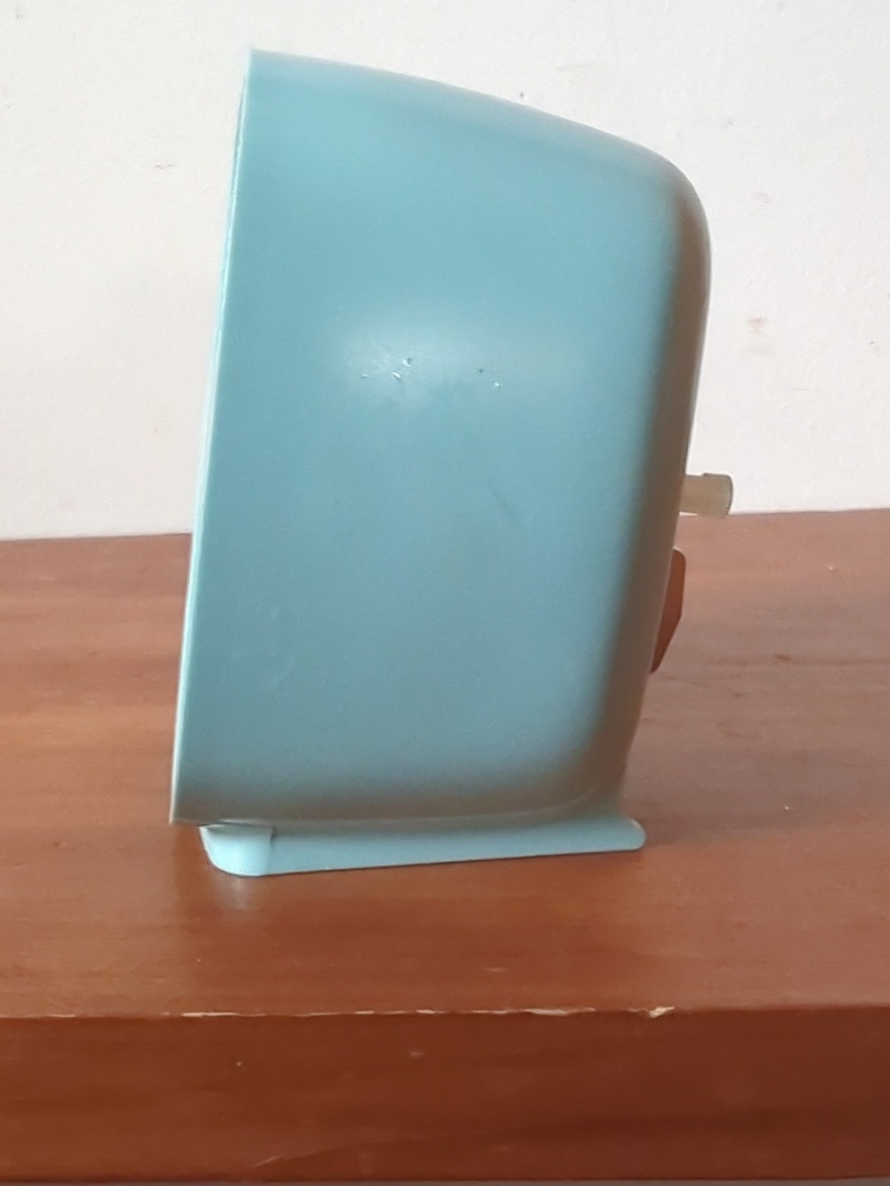 Vintage Westclox Wind-up Alarm Clock Retro In Baby Blue - Picture 2 of 5